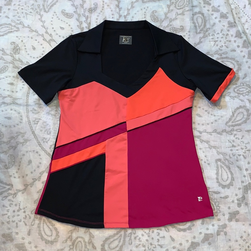 Catwalk Performance Artwear Athletic Golf Top Sz M